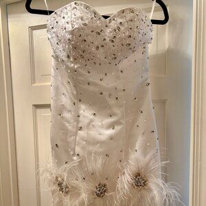 White cocktail/pageant dress